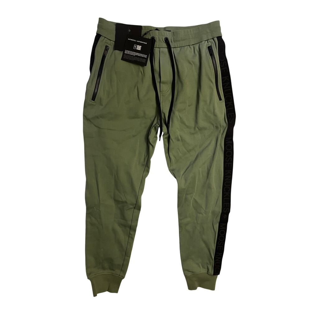 Men's Moose Knuckles Borough Jogger Sap Green Size L  NWT